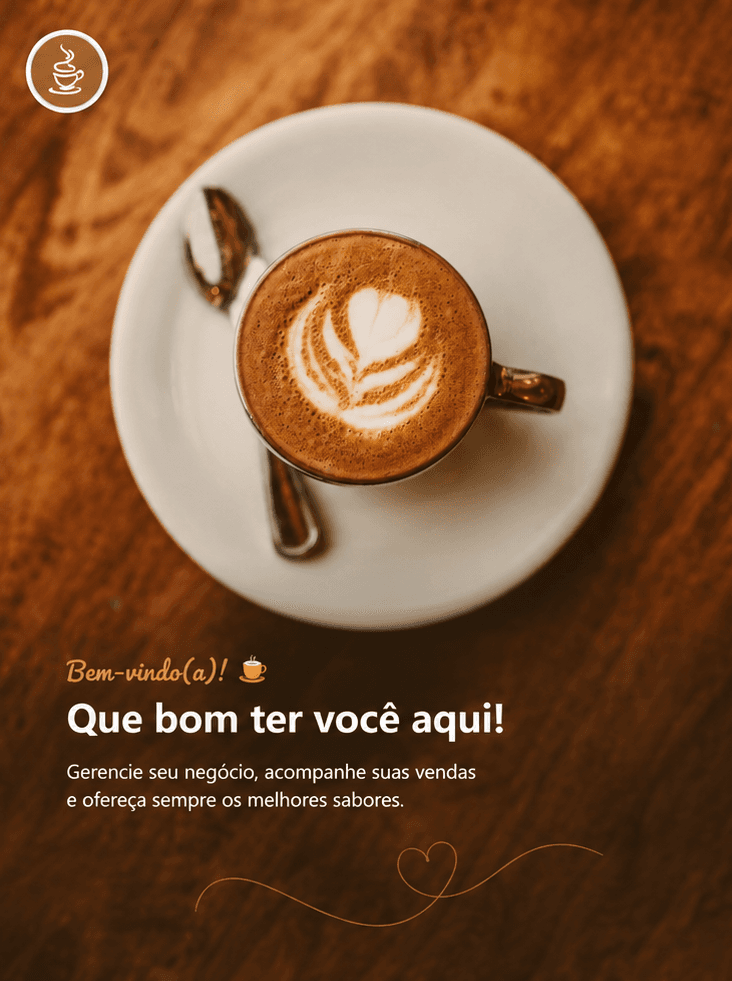 Xícara de café sobre uma mesa de madeira