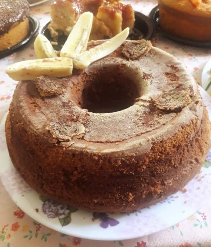 Bolo de Banana com Canela